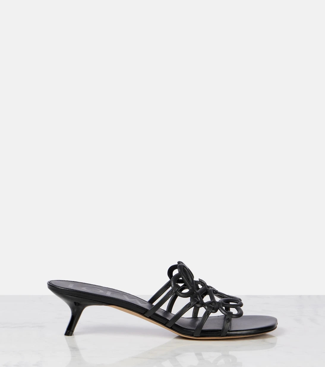 Loewe - Paula's Ibiza Petal Anagram leather mules