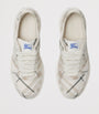 Burberry White Check Terrace Sneakers