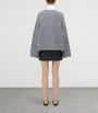 McQueen Black Wool-Cashmere Cable-Knit Sweater