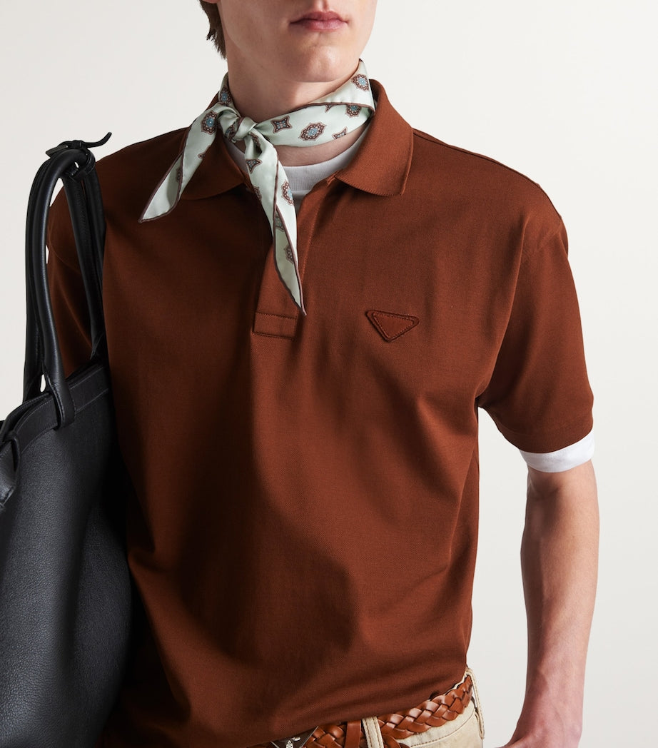 Prada Cotton Layered Polo Shirt