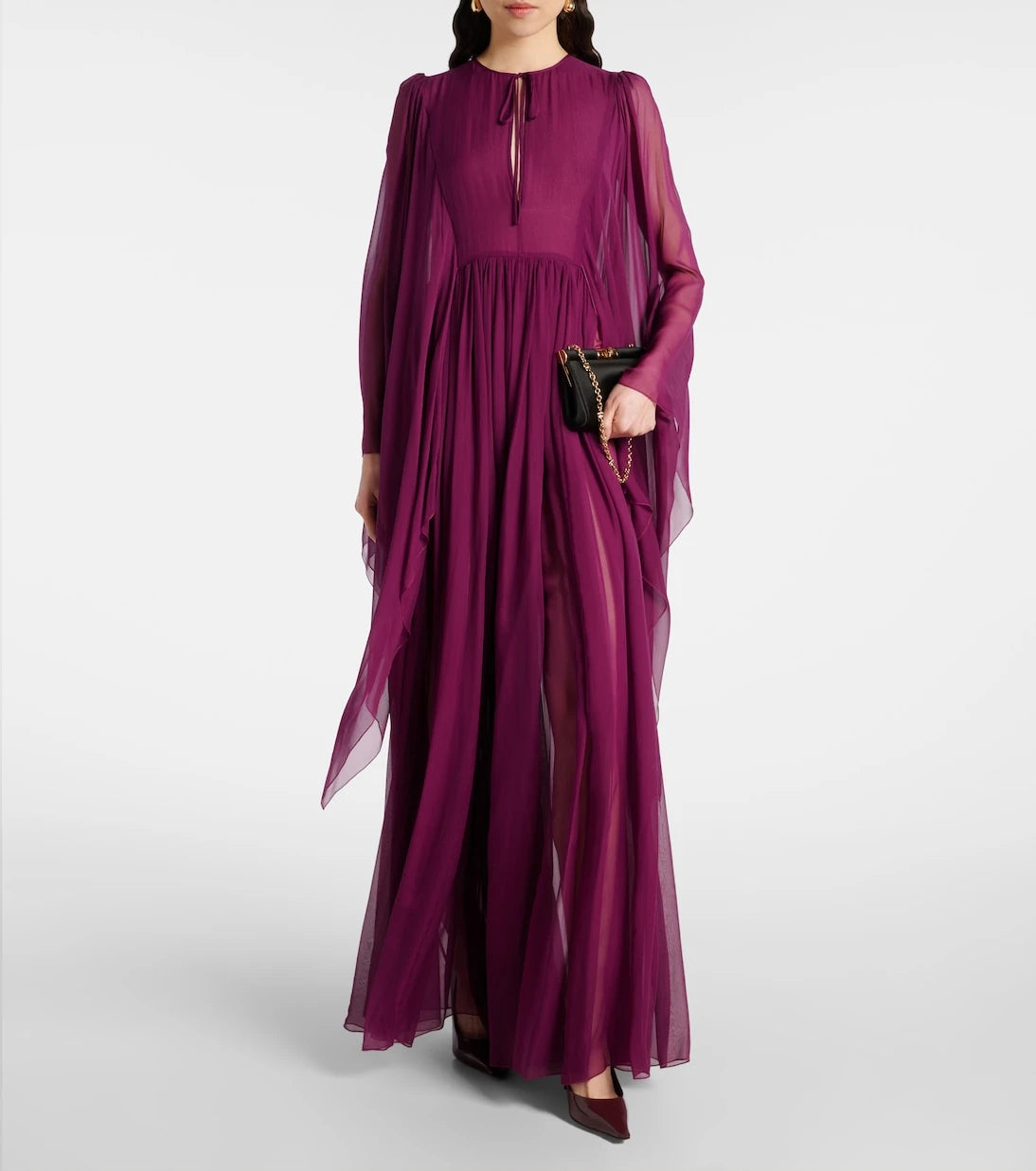 Dolce&Gabbana - Gathered silk chiffon gown