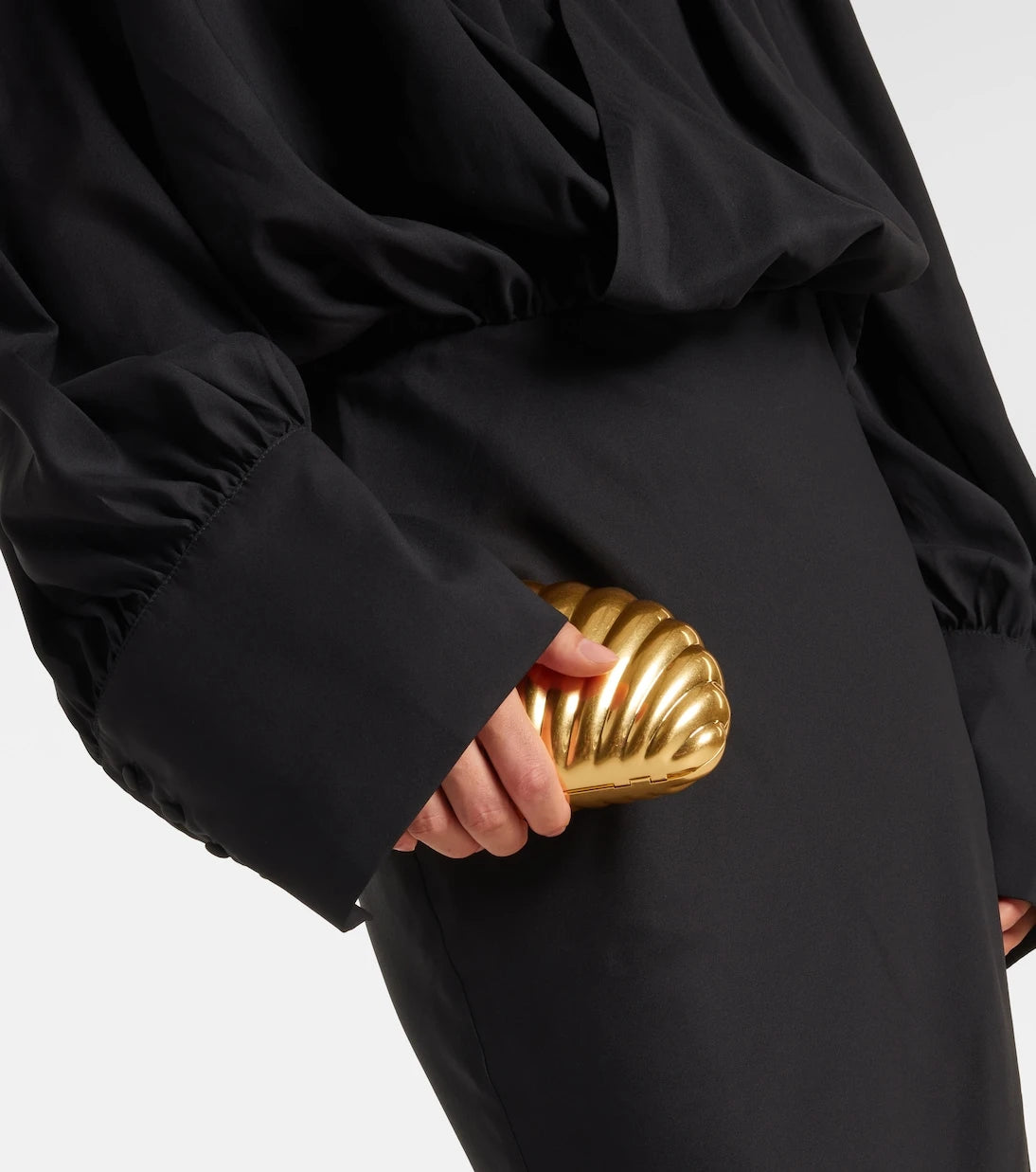Rotate - Savannah scarf-detail chiffon gown