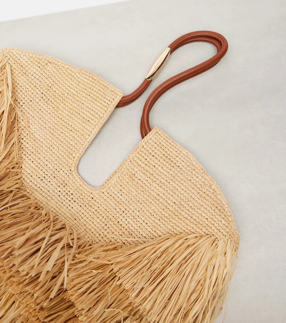 Zimmermann - Goldentime Medium raffia tote bag