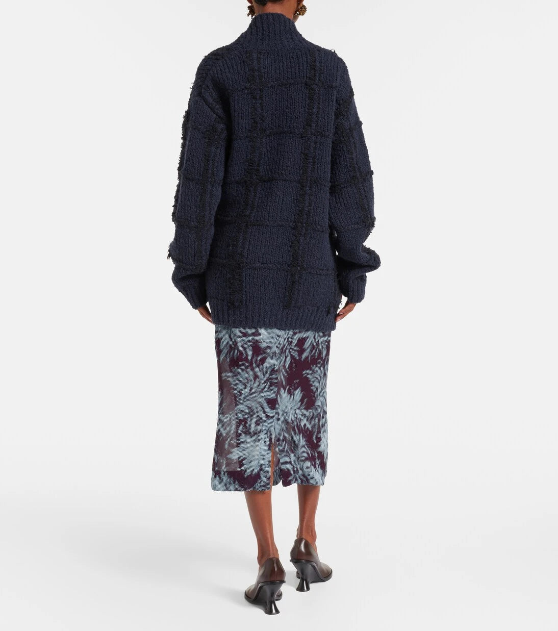 Dries Van Noten - Checked wool cardigan
