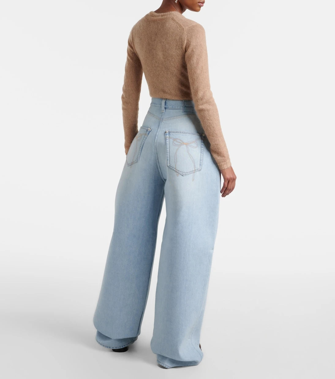 Acne Studios - High-rise barrel-leg jeans