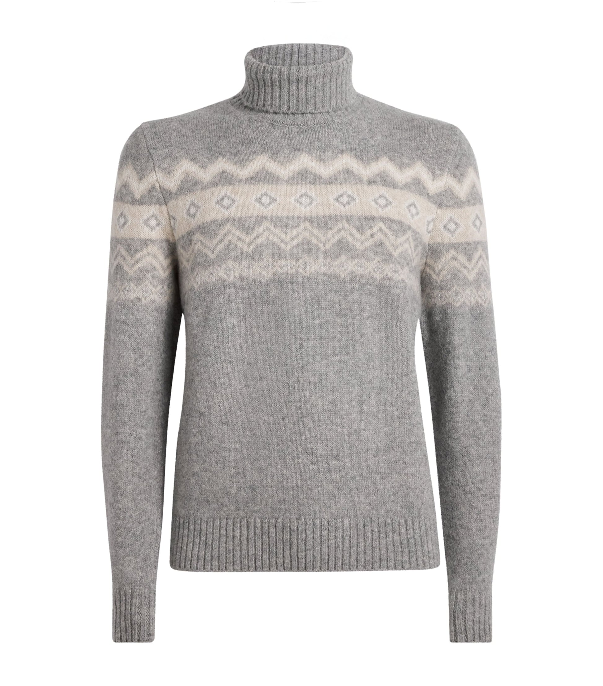 Eleventy Multi Cashmere-Blend Jacquard Sweater