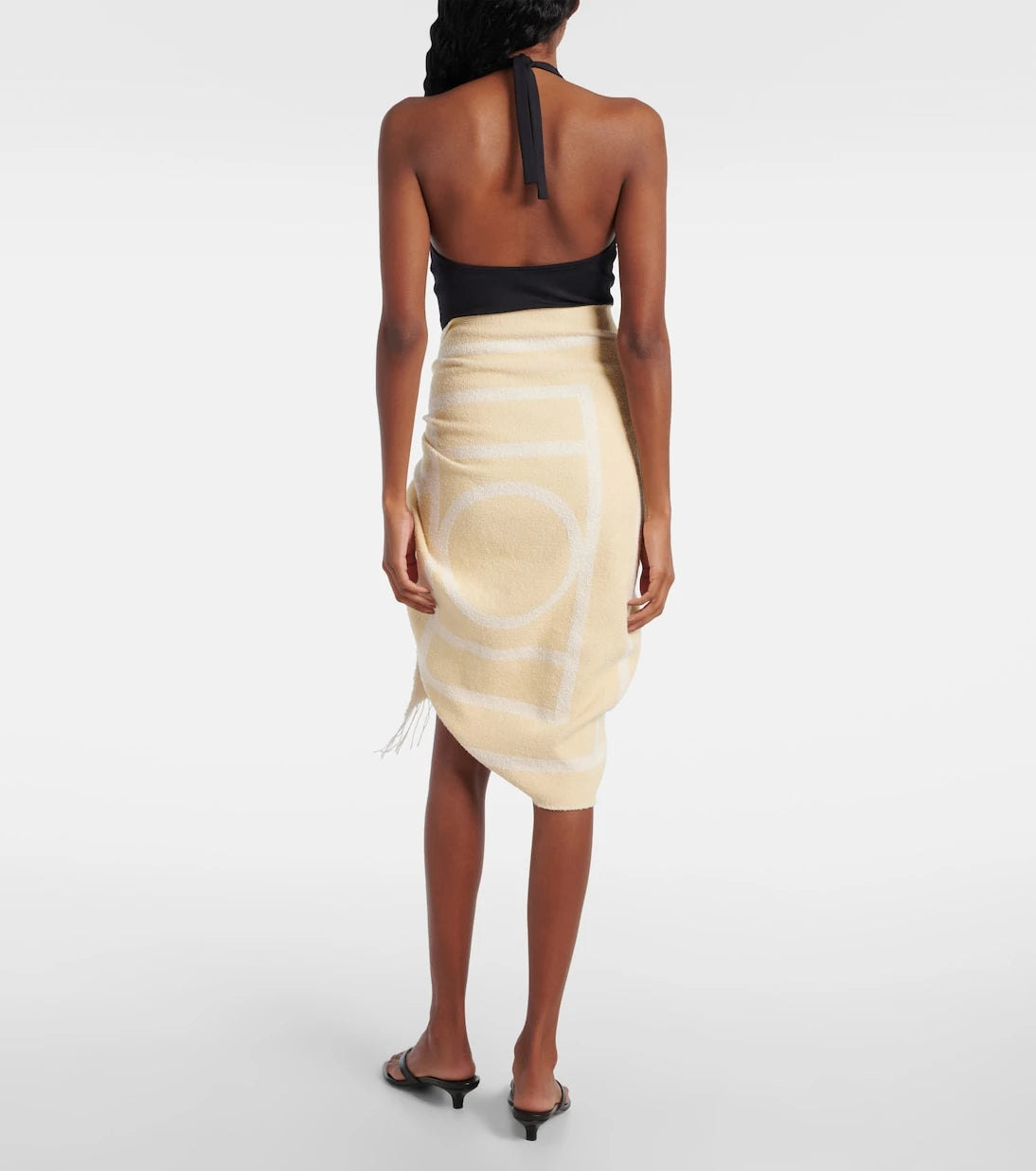 Toteme - Monogram cotton-blend jacquard scarf