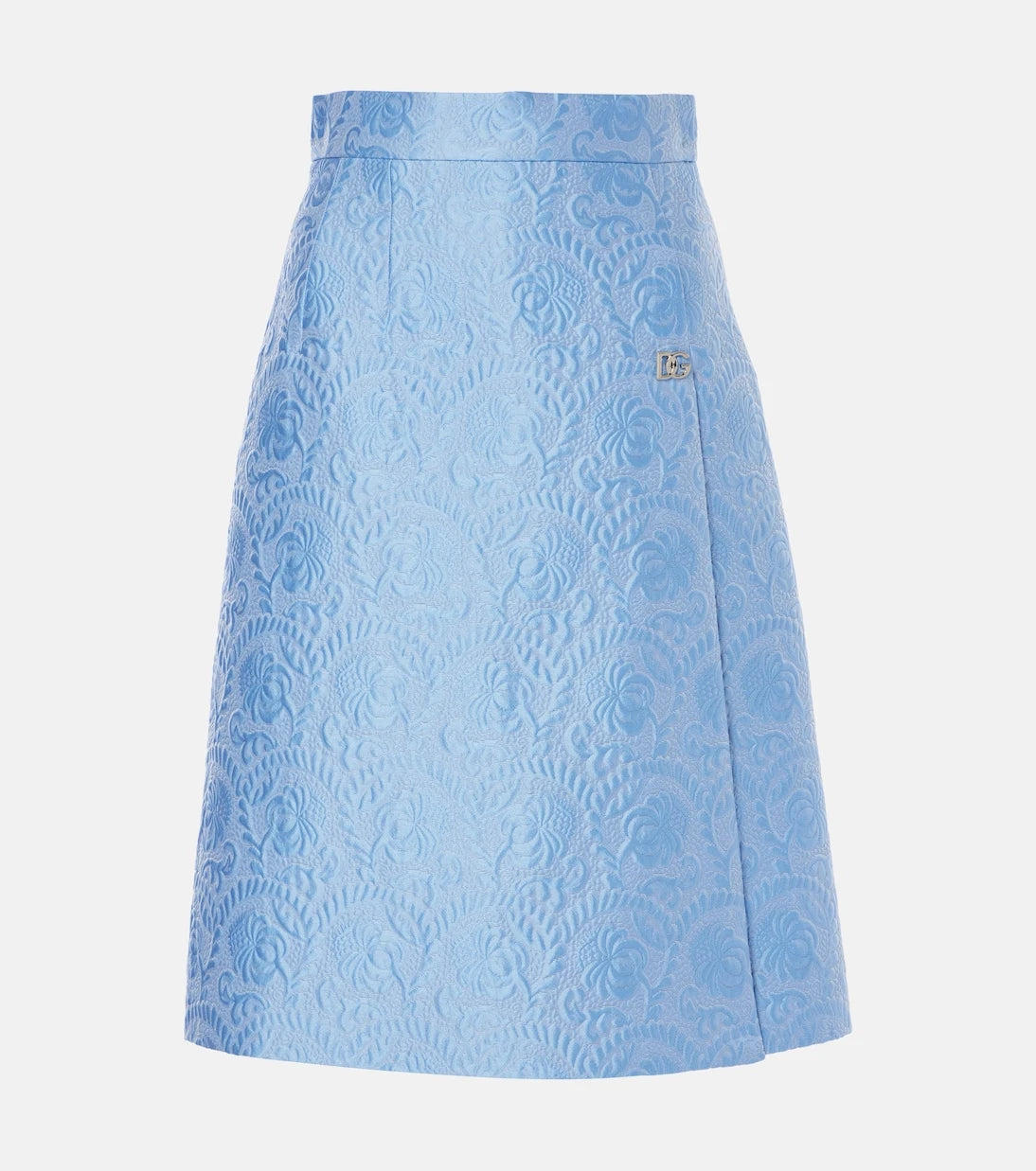 Dolce&Gabbana - Cotton and silk-blend jacquard midi skirt