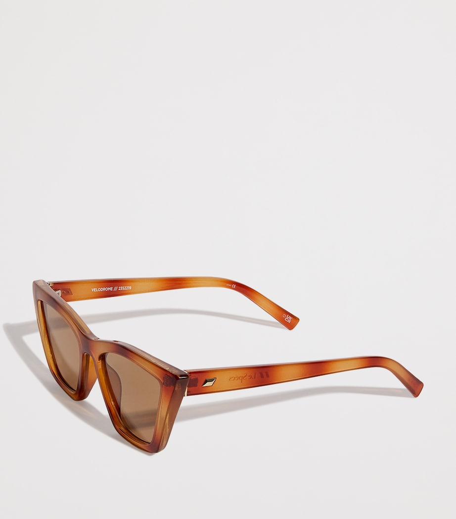 Le Specs Multi Tortoiseshell Cat Eye Velodrome Sunglasses