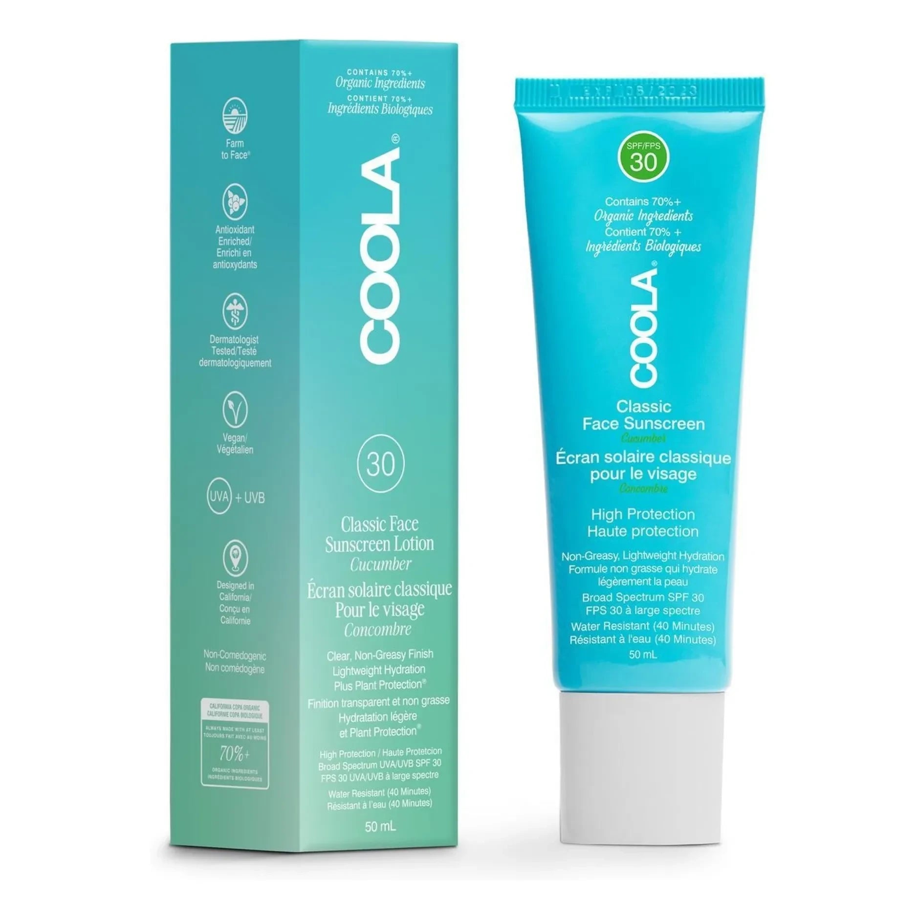 Coola - Cucumber Face Sunscreen SPF30 - 50ml