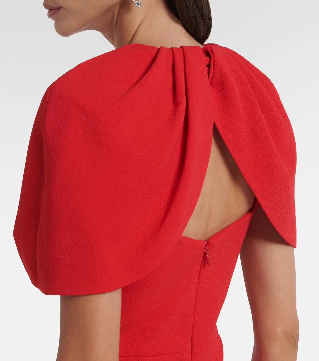 Rebecca Vallance - Cameron caped crêpe gown