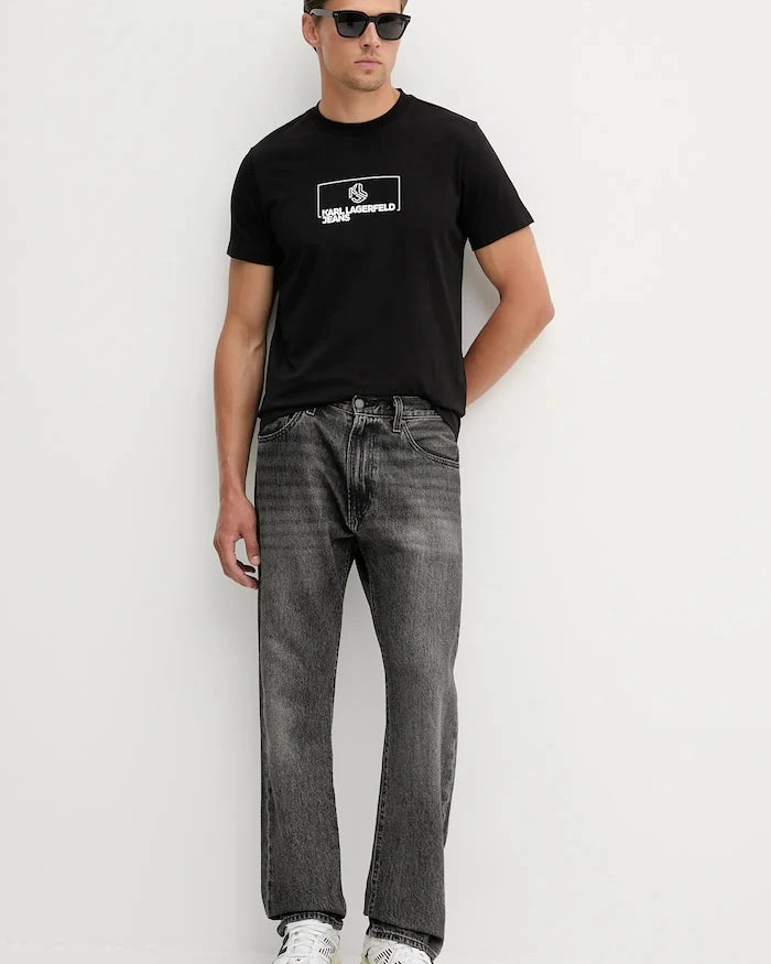 Pamuklu Tişört Karl Lagerfeld Jeans