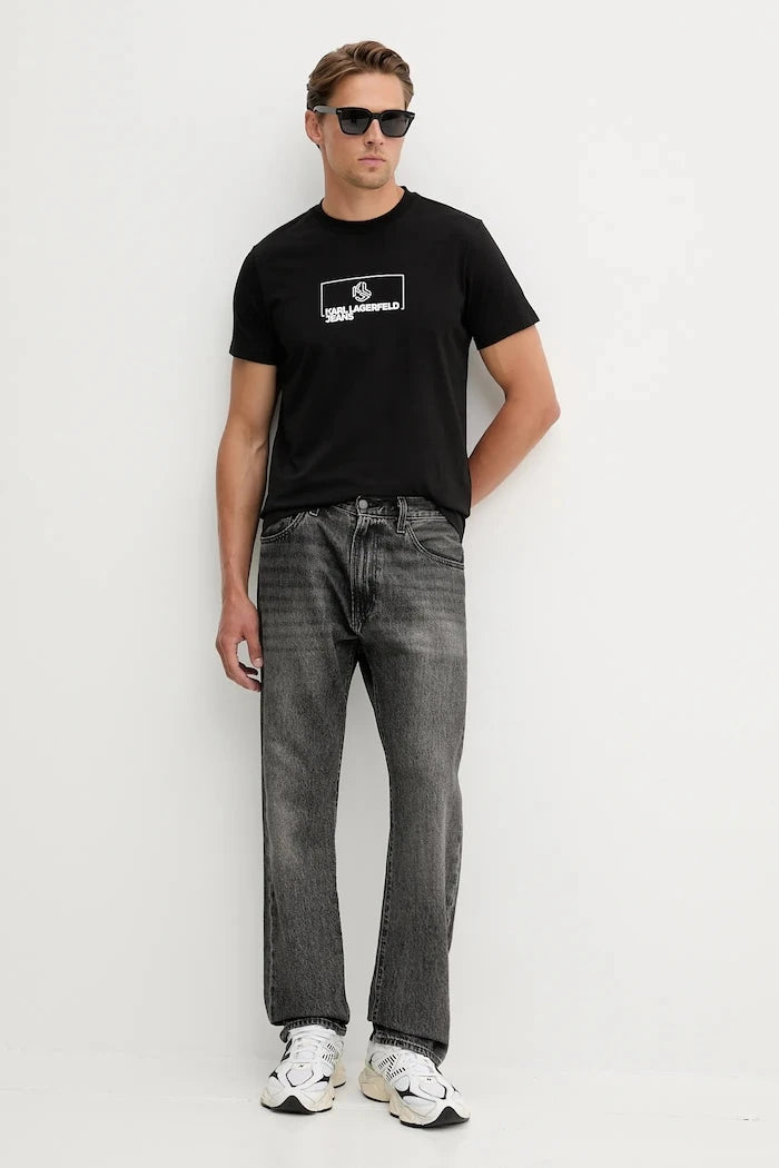 Pamuklu Tişört Karl Lagerfeld Jeans