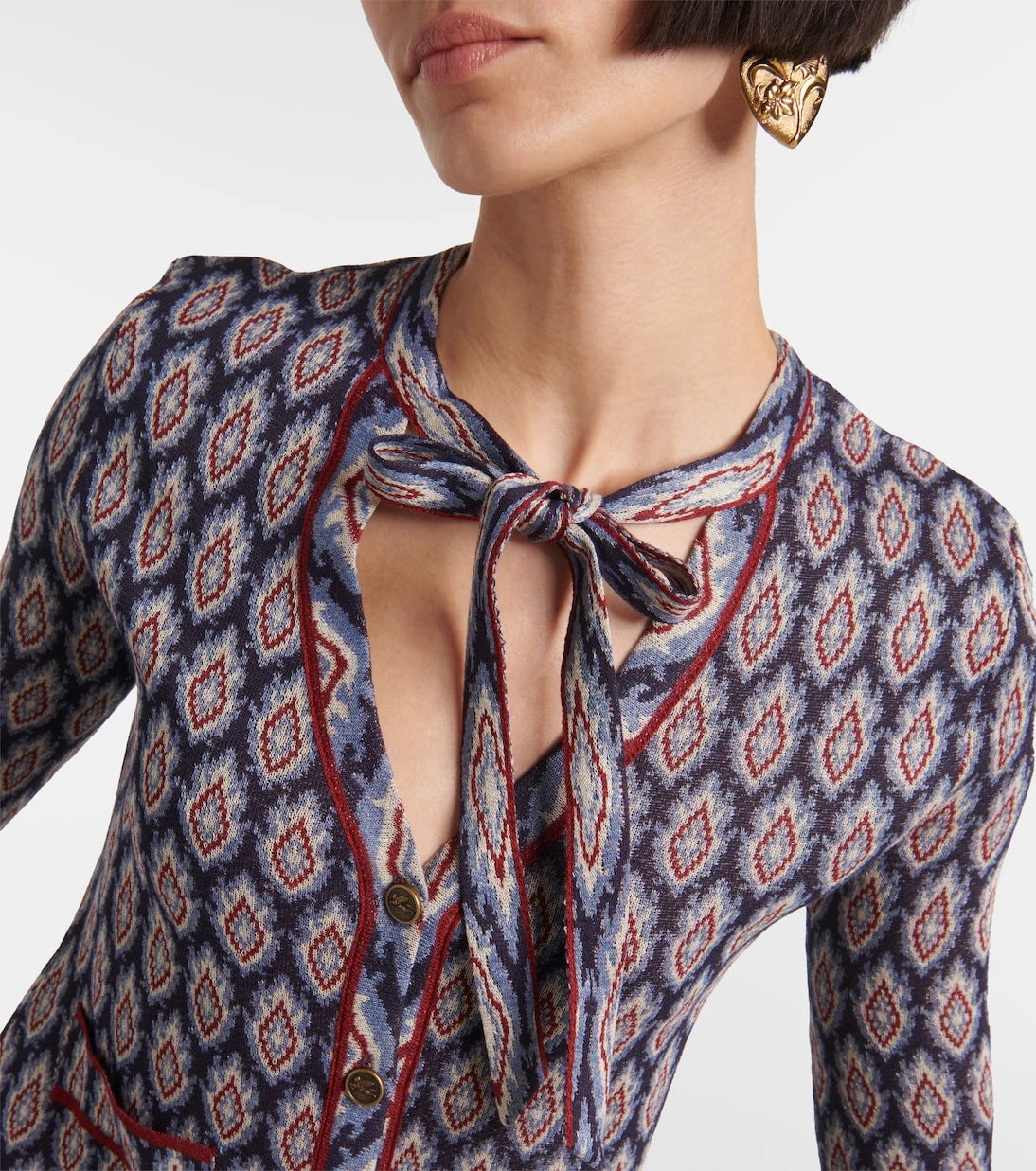 Etro - Scarf-detail cardigan