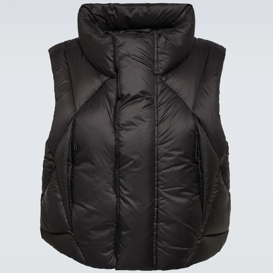 Entire Studios - Grid cropped down vest