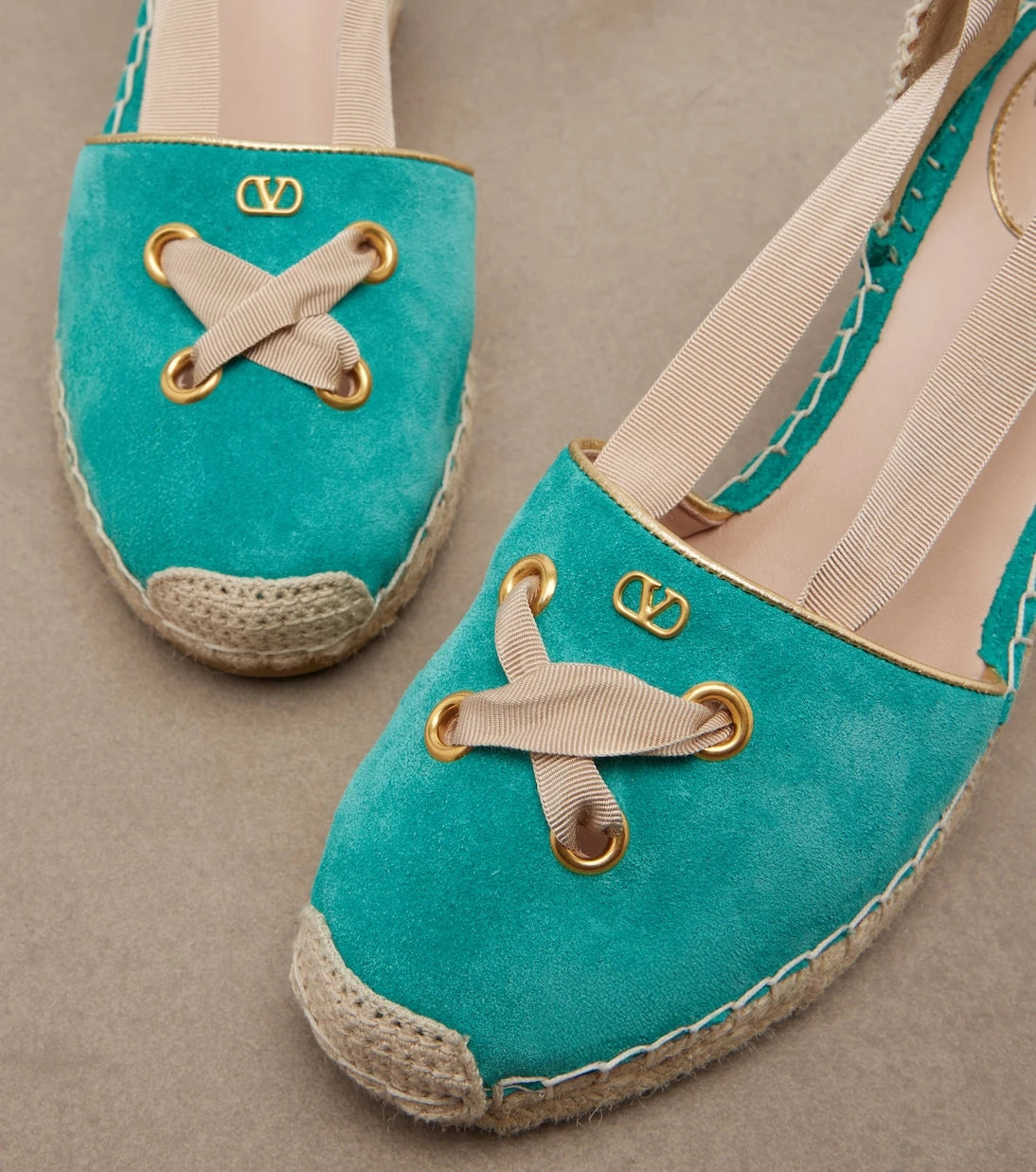 Valentino Garavani - Resort suede espadrille wedges