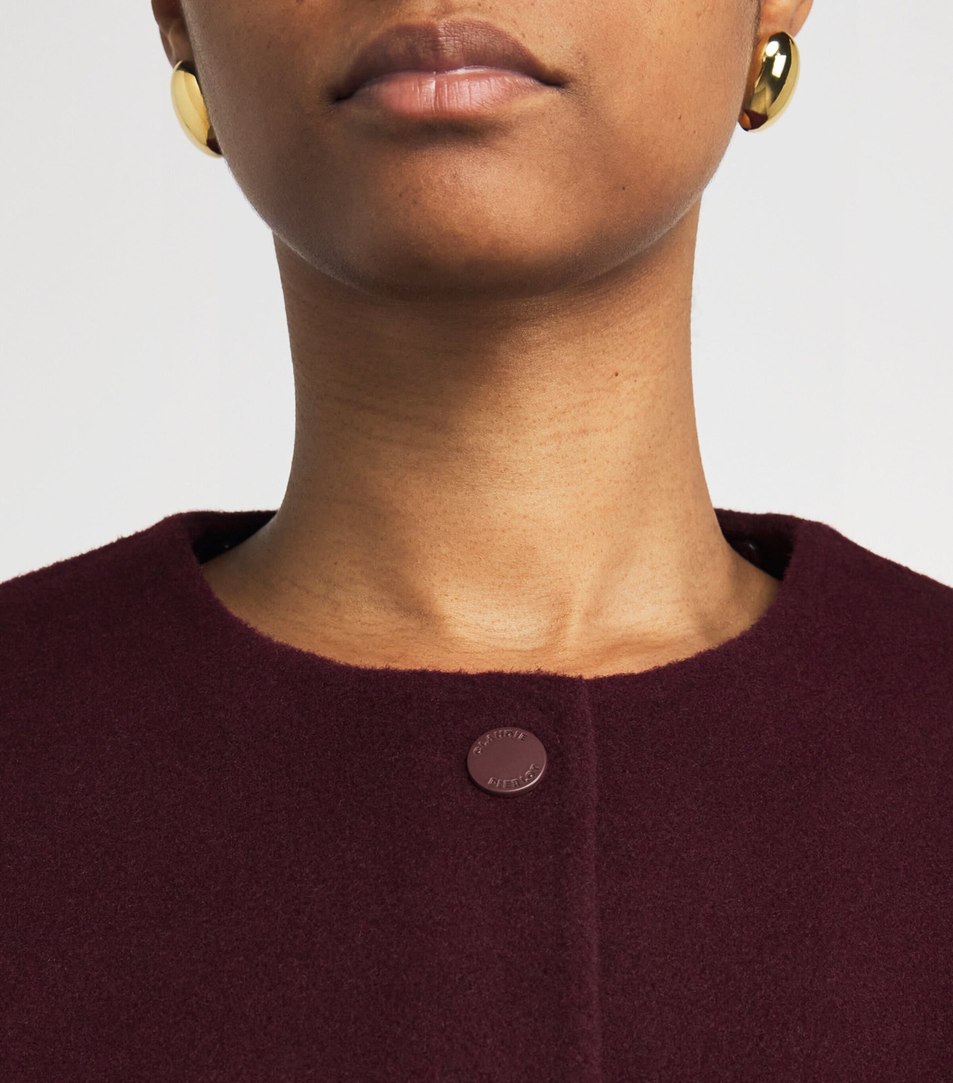 Claudie Pierlot Brown Wool Collared Jacket