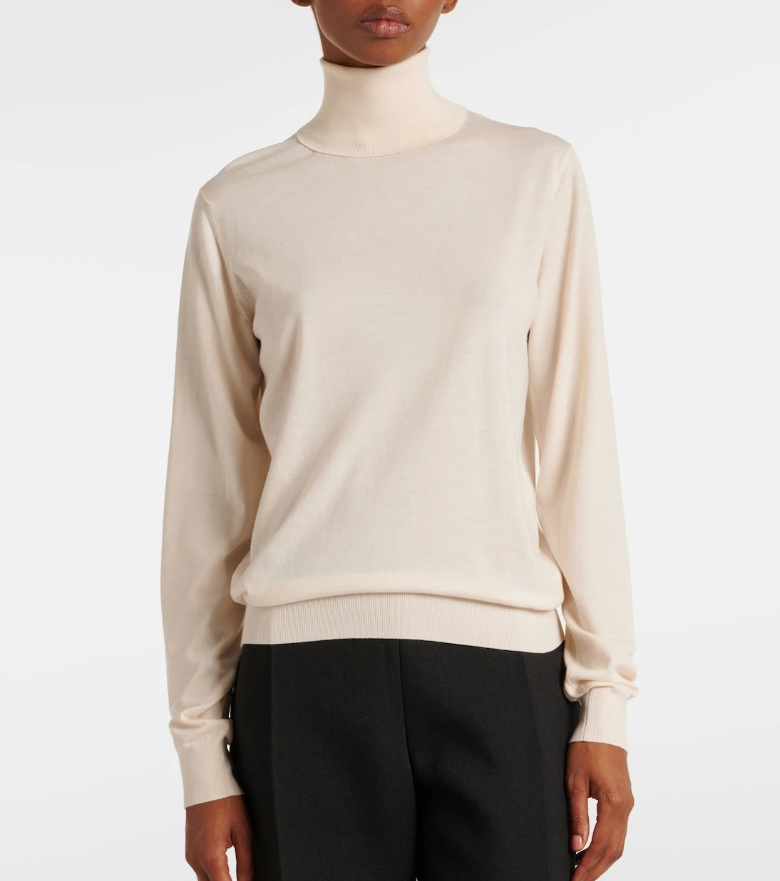 The Row - Heva wool jersey turtleneck sweater