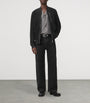 AllSaints Black Suede Kemble Bomber Jacket