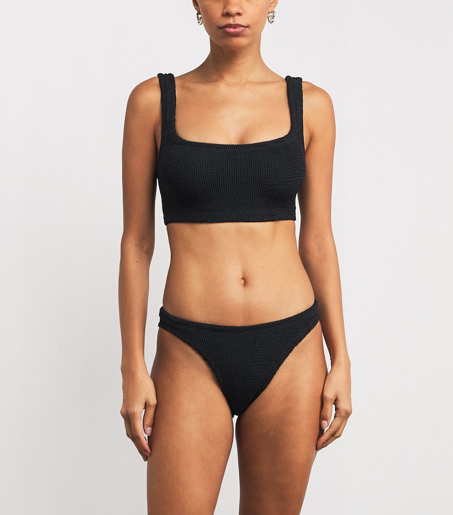 Hunza G Black Xandra Coverage Bikini