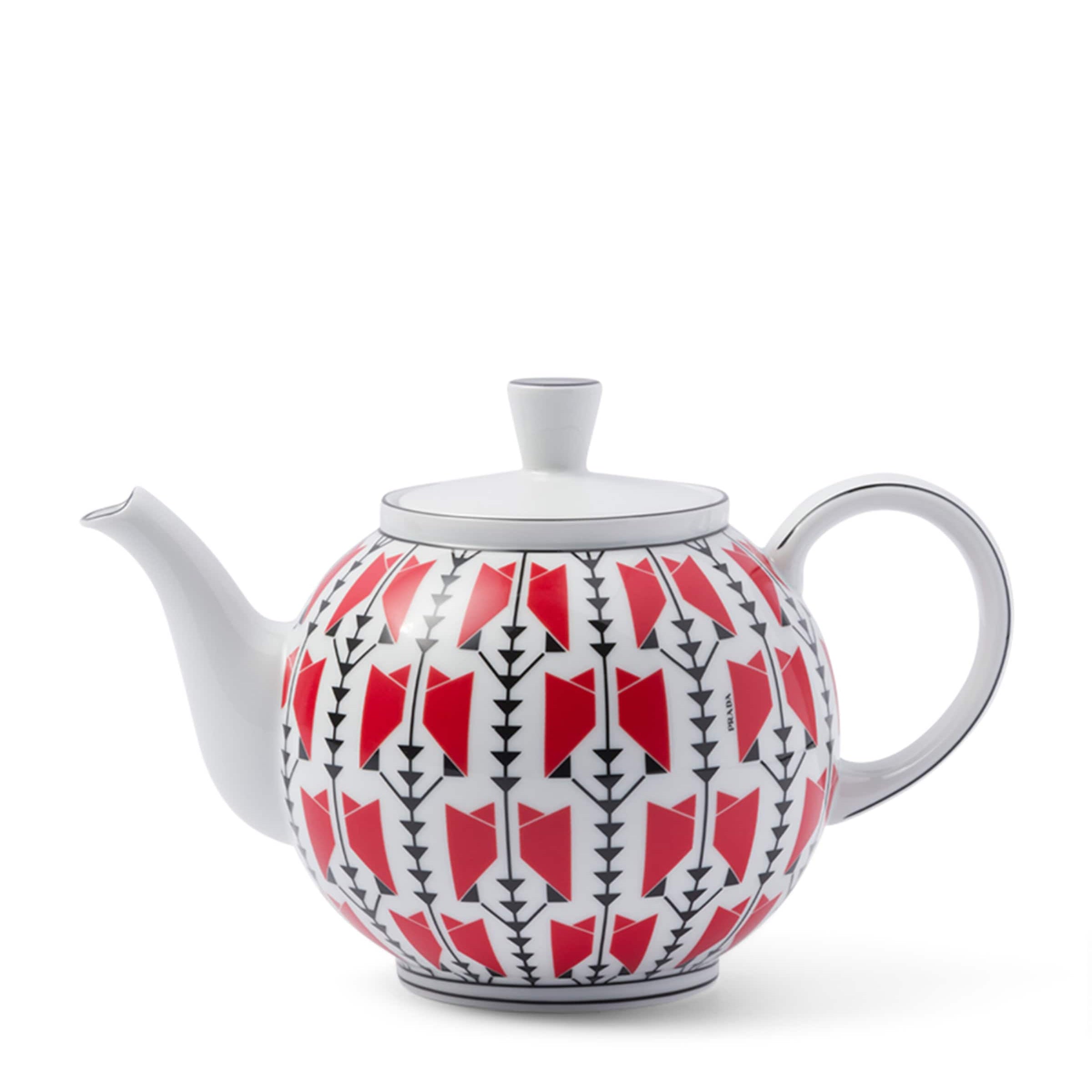 Prada Porcelain Vienna Arrows Teapot