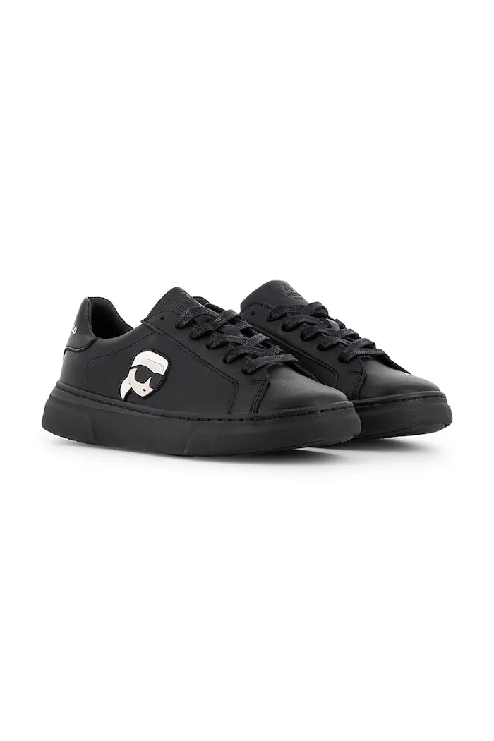 Karl Lagerfeld çocuklar için deri sneakerlar