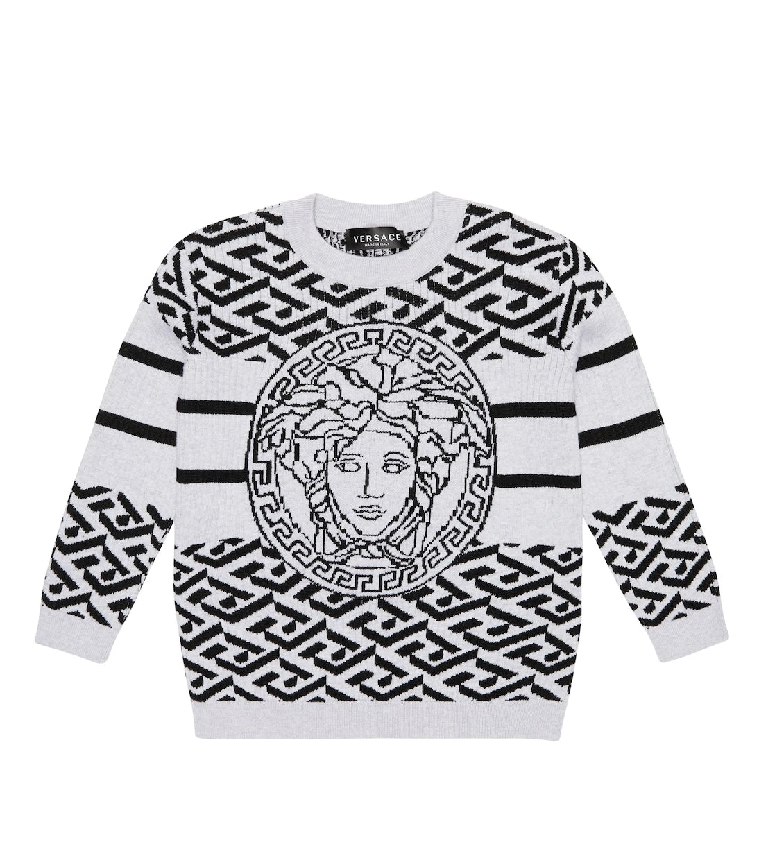 Versace Kids - Medusa Greca cotton and wool sweater
