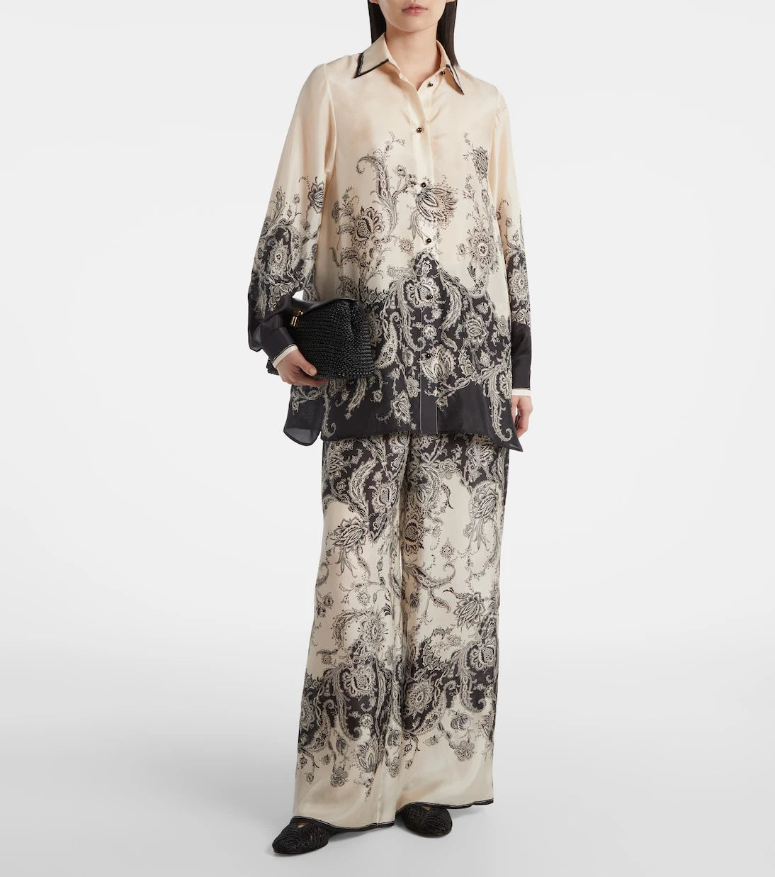 Zimmermann - Rhiannon paisley silk wide-leg pants