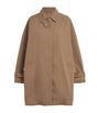 Toteme Brown Organic Cotton Oversized Trench Coat