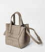 Croc-Embossed Leather Duo Mini Bag