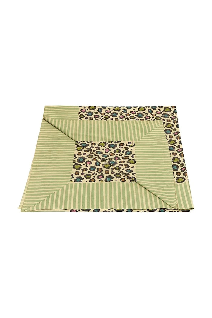 Памучно покривало Doing Goods Disco Leopard Double 240 x 280 cm