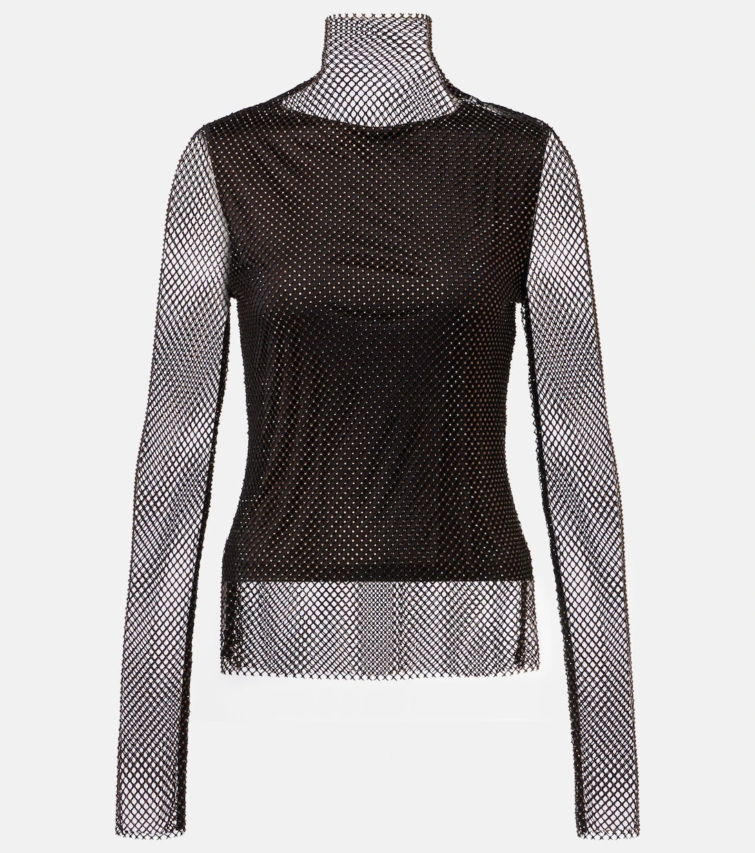 Sportmax - Gerarda embellished mesh top