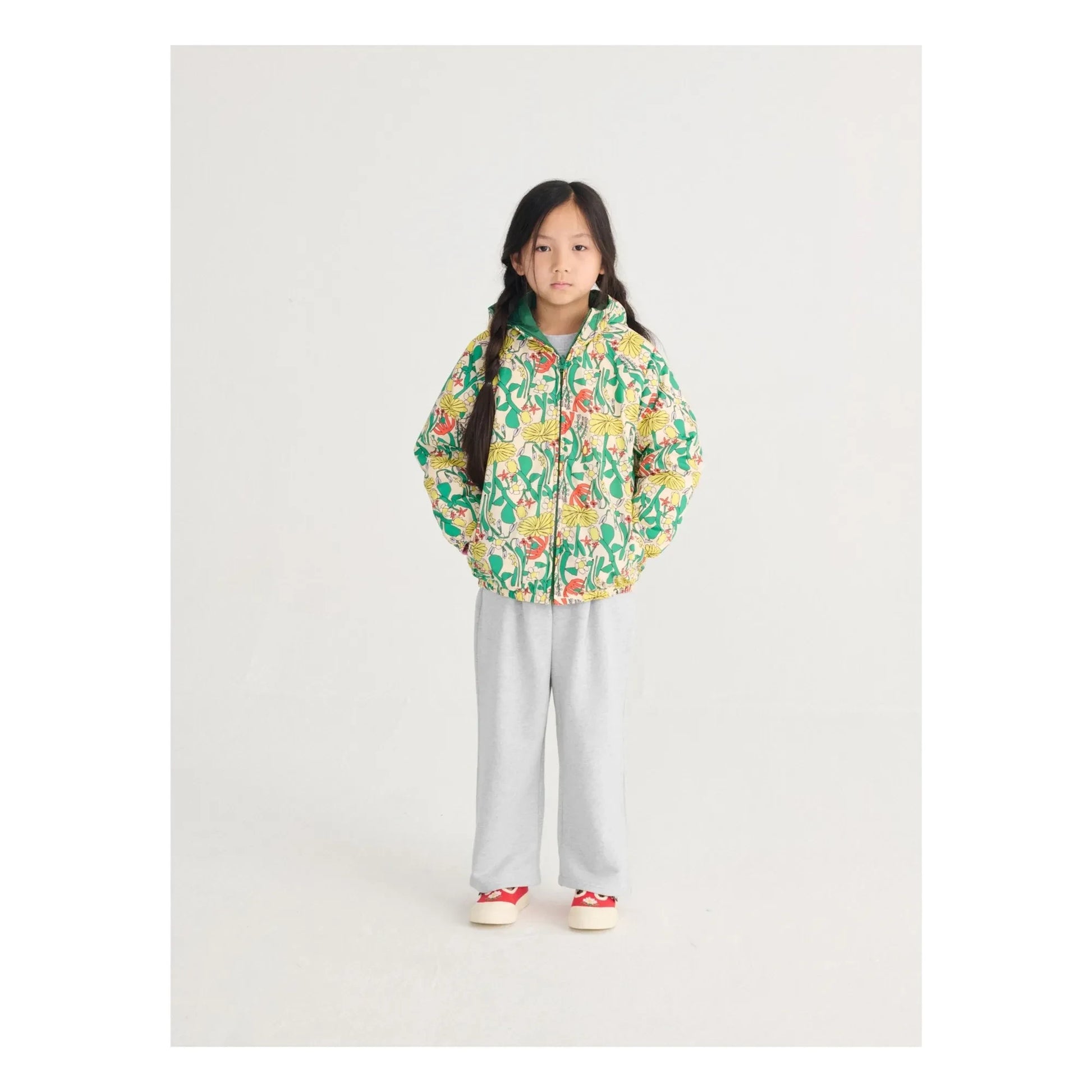 Bobo Choses - Organic Cotton Straight Jogger | Heather grey