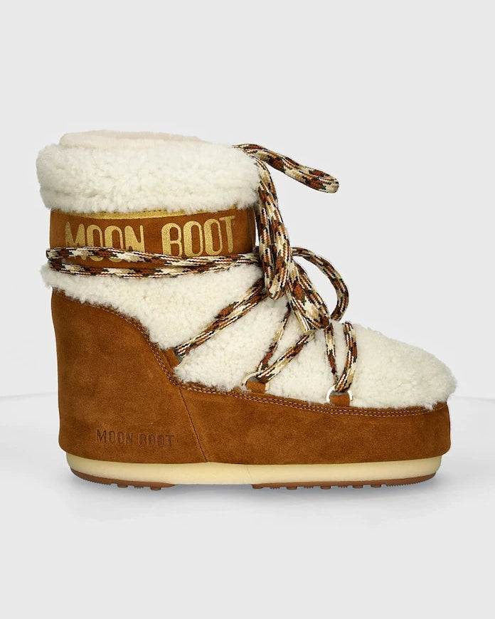 Moon Boot MB ICON LOW SHEARLING Süet Apre Ski Çizmesi
