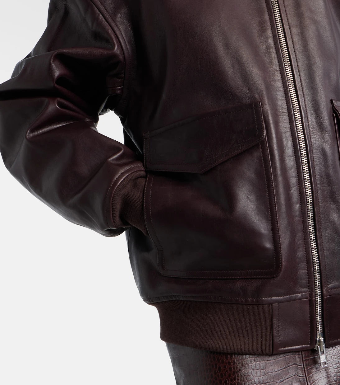 The Frankie Shop - Viper leather jacket