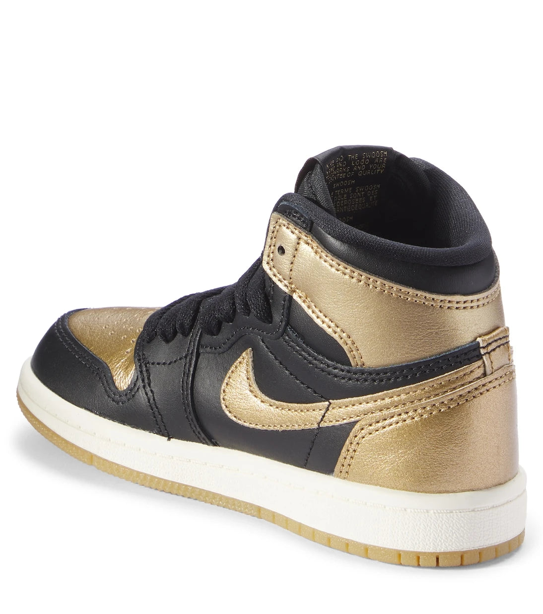 Nike Kids - حذاء سنيكرز Air Jordan 1 Retro OG من الجلد للأطفال