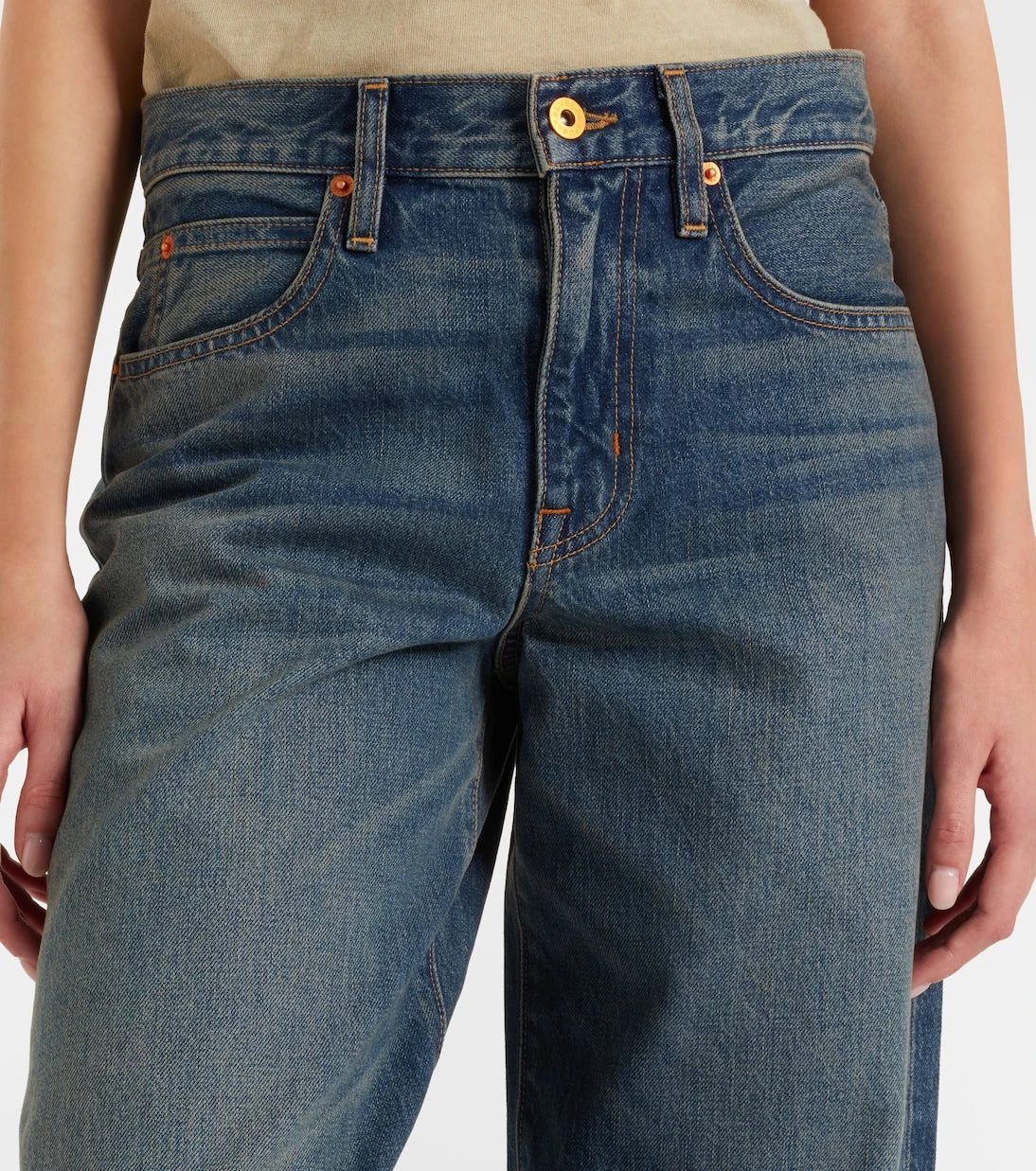Slvrlake - Tess faded wide-leg jeans