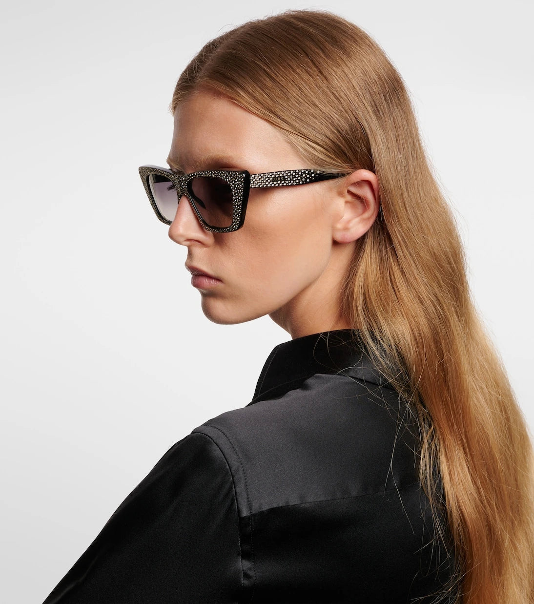 Celine Eyewear - نظارة شمسية عين القطة مزينة