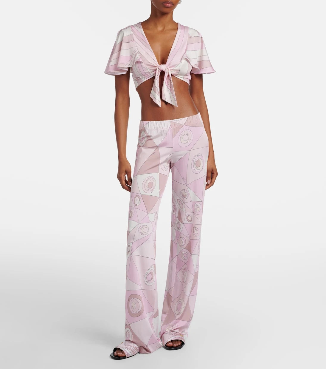 Pucci - Occhi satin jersey straight pants