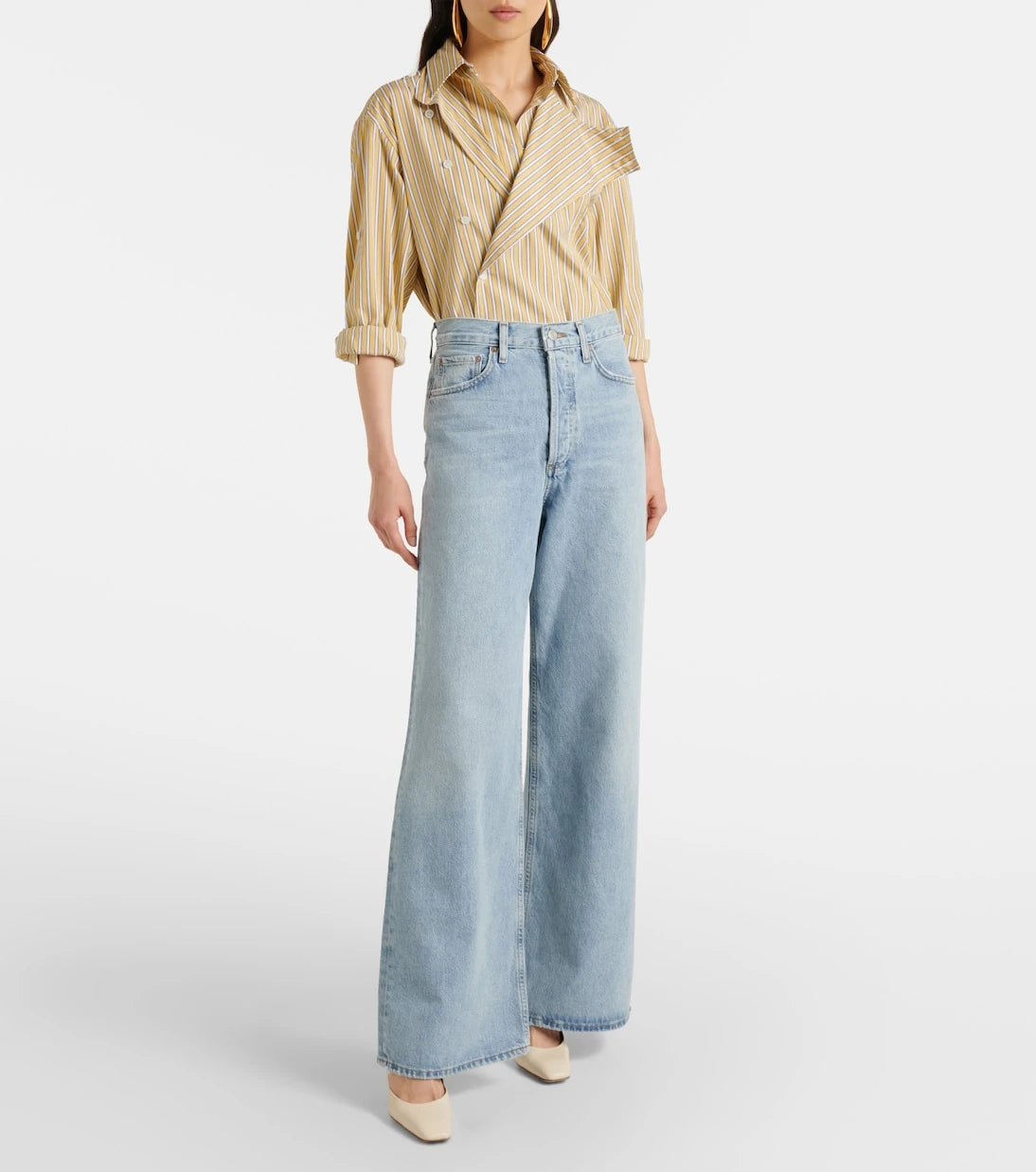 Agolde - Dame Jean high-rise wide-leg jeans