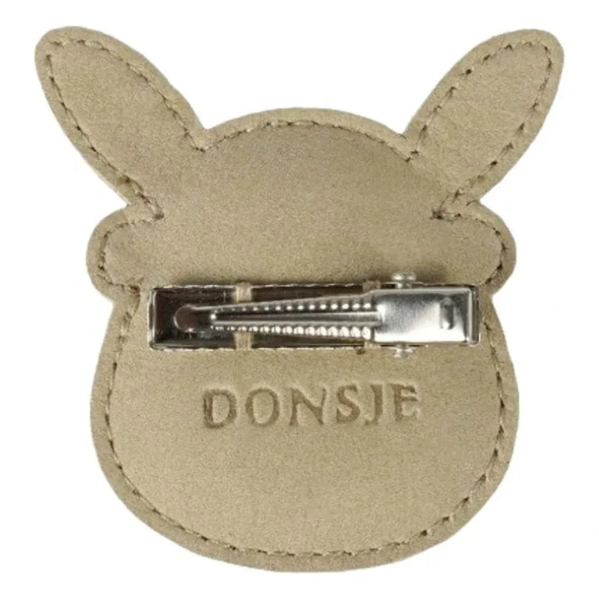 Donsje - Stanzen Brooch Rabbit | Taupe brown