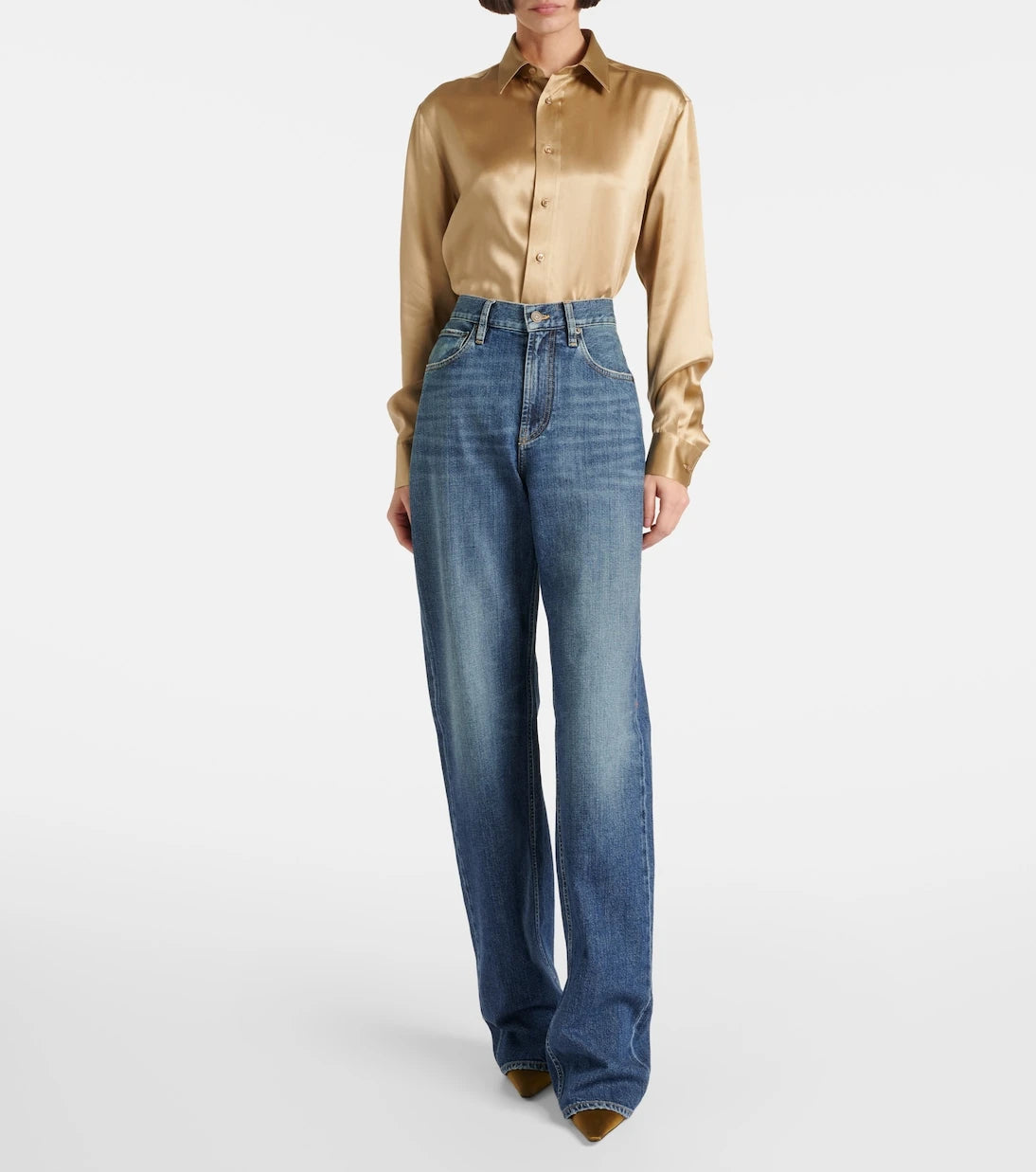 Ralph Lauren Collection - بنطلون جينز نوفاه بقصة مستقيمة