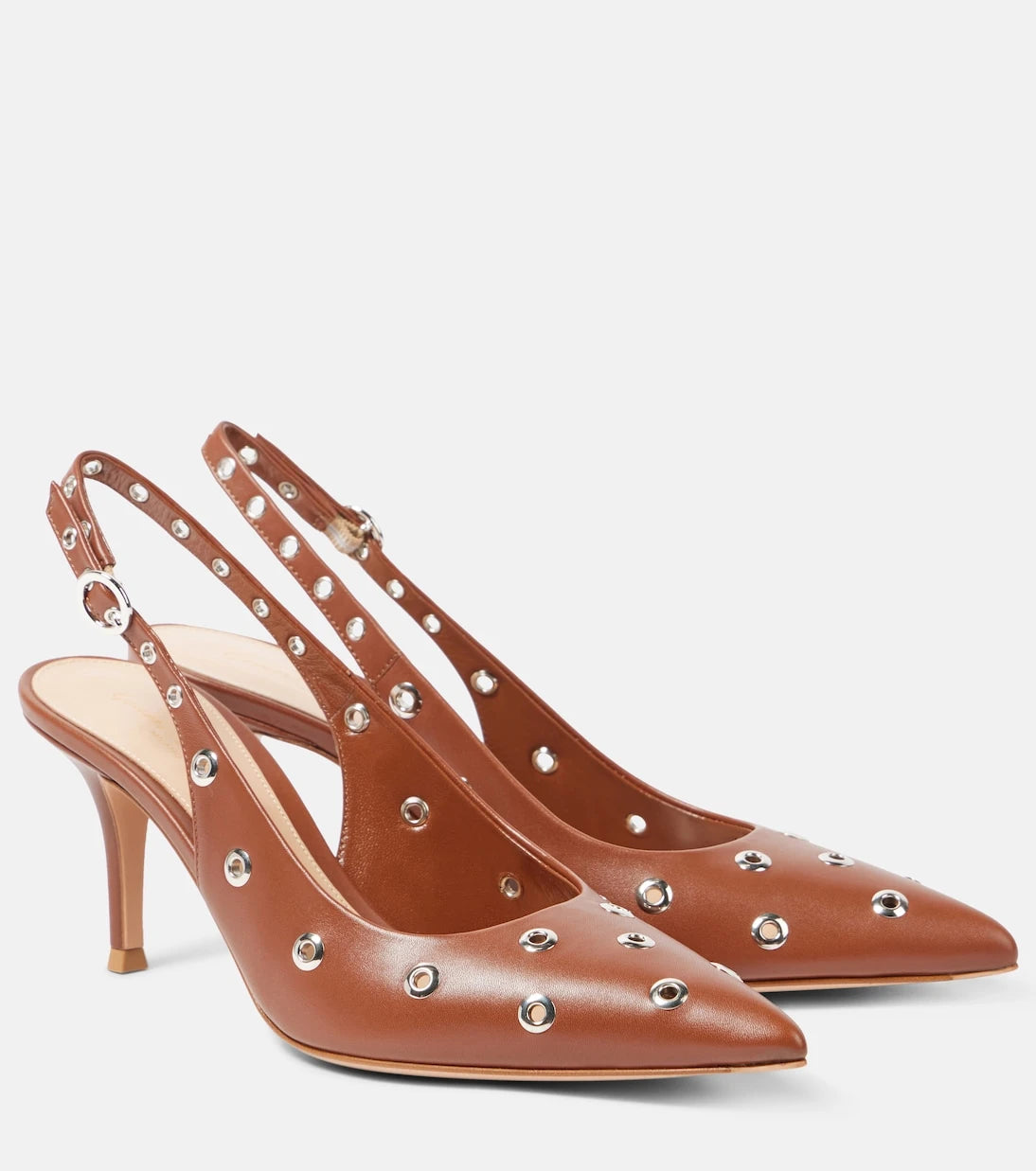 Gianvito Rossi - Lydia 70 leather slingback sandals