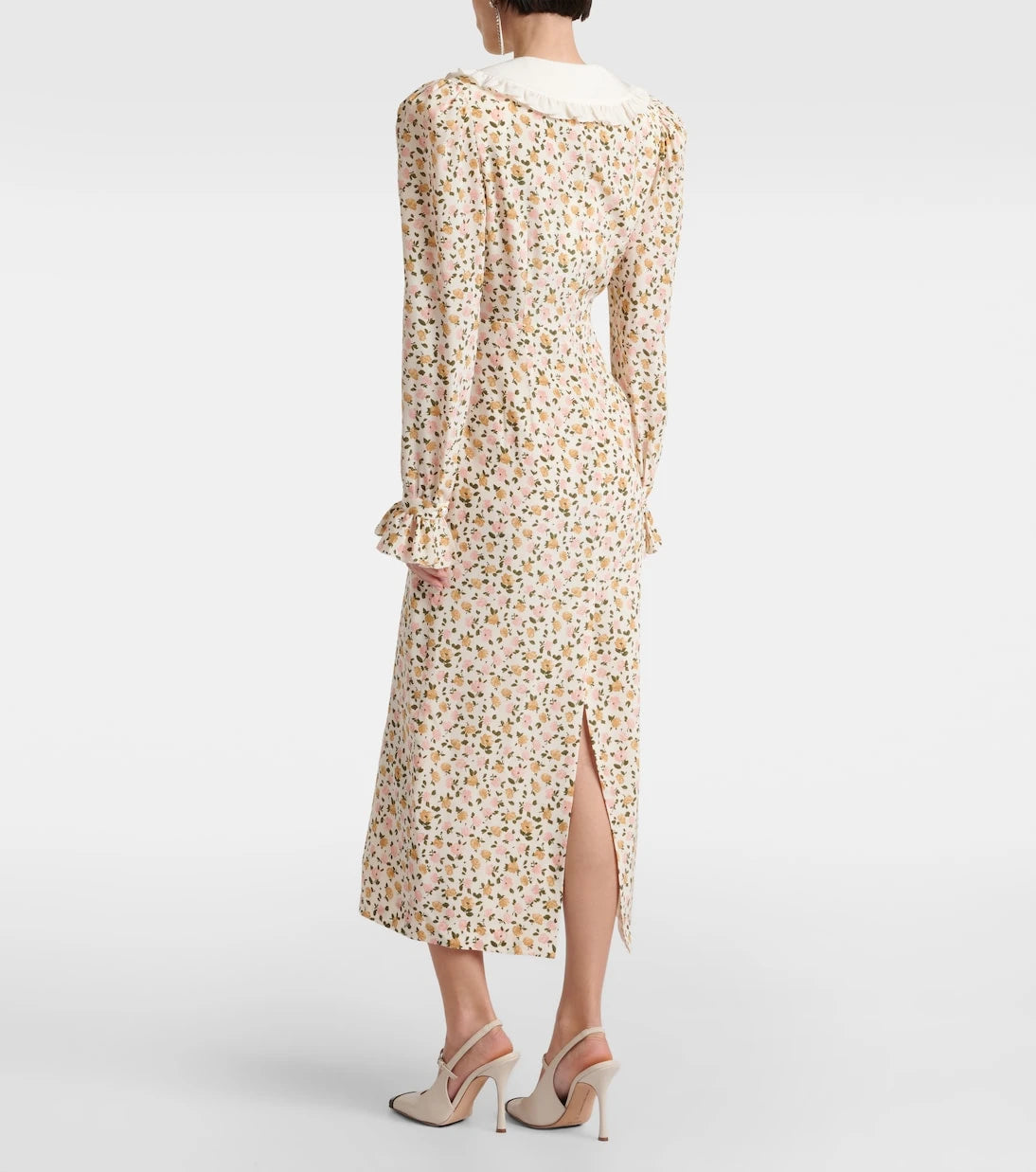 Alessandra Rich - Floral silk midi dress