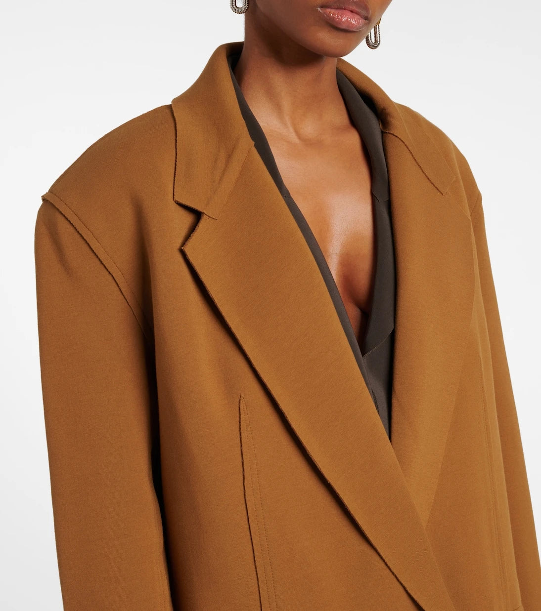 Norma Kamali - Oversized cotton-blend coat