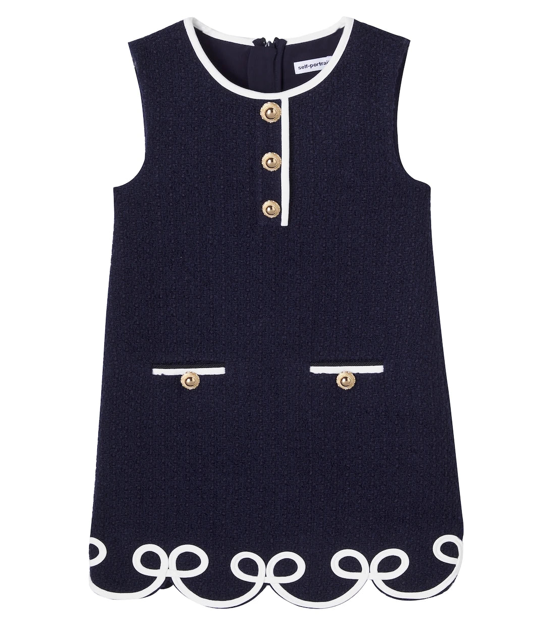 Self-Portrait Kids - Bouclé dress