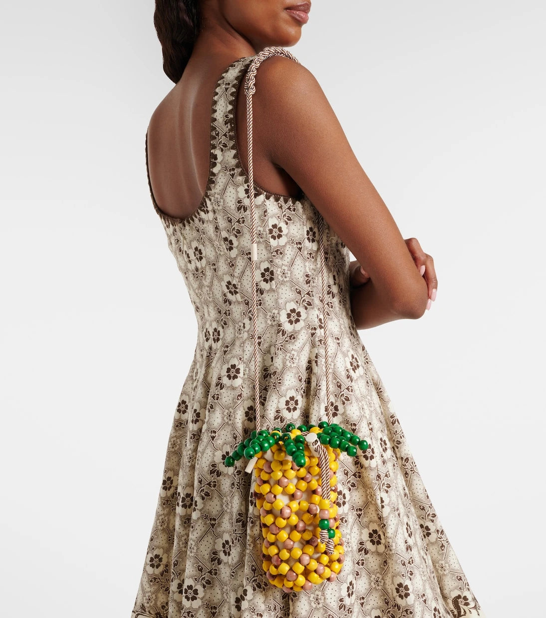 Alémais - حقيبة Pineapple Mini ذات اليد العلوية المطرزة بالخرز