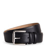Max Mara Black Leather Belt Suspenders