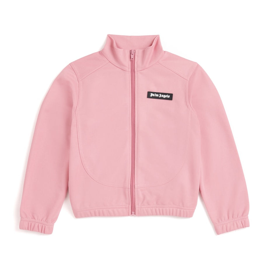 Palm Angels Kids Cropped Curved Logo Track Jacket (4-12 Years)