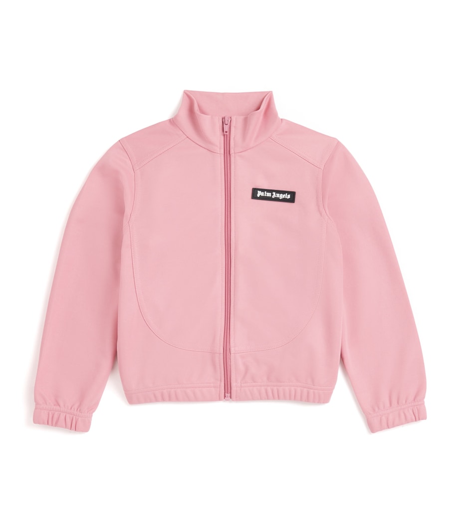 Palm Angels Kids Cropped Curved Logo Track Jacket (4-12 Years)